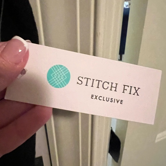 Elegant Black Women's Jacket / open cardigan with Silver sparkle Trim - Picture 2 of 5